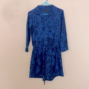 Banana Republic Blue Paisley romper size 2 polyester